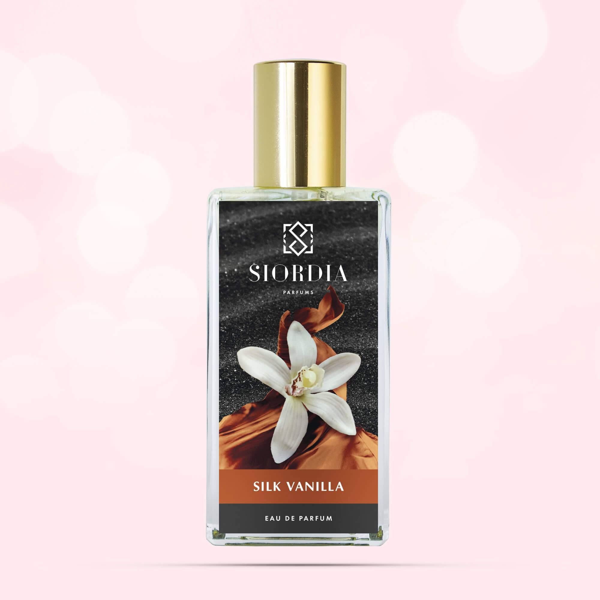 Флакон парфюма Шёлковая ваниль от Siordia Parfums, зимний аромат с ванилью, лабданумом, кожей и удом