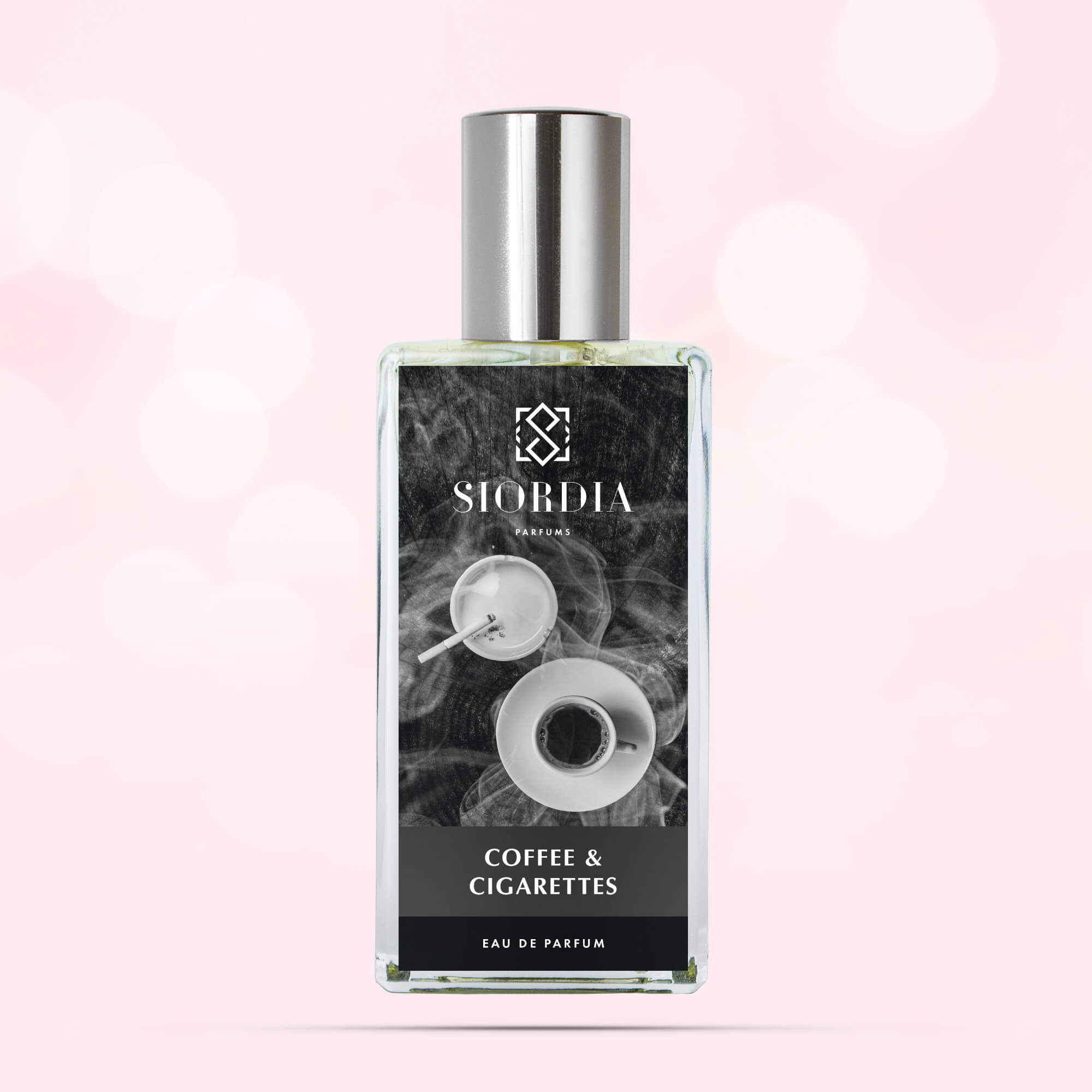 Флакон парфюма Кофе и сигареты от Siordia Parfums, сухой табачный аромат с кофе, кожей и кастореумом