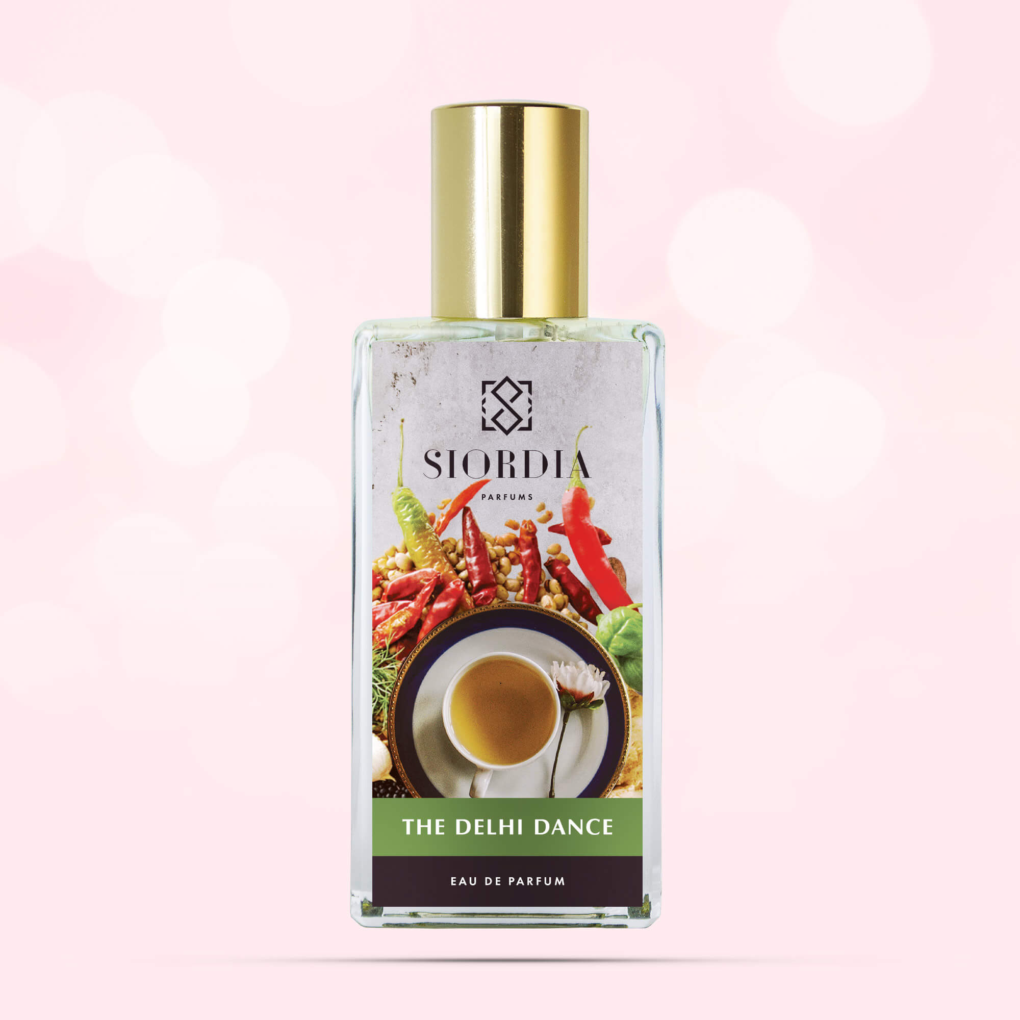 Флакон парфюма Танец Дели от Siordia Parfums, пряный аромат с шафраном, табаком и чампакой