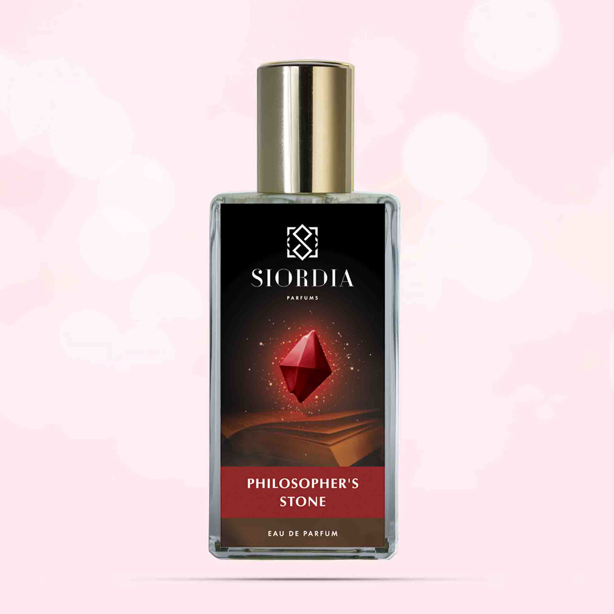 Флакон парфюма Философский камень от Siordia Parfums, замшевый аромат с карамелью, ладаном и амброй