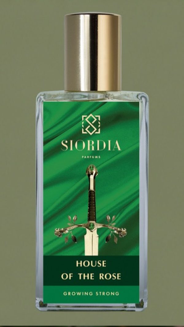 Флакон парфюма Дом Розы от Siordia Parfums, цветочный аромат с белой и дамасской розой