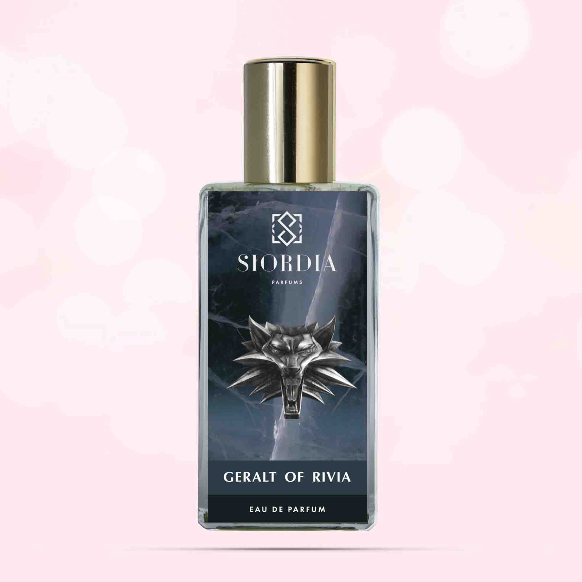 Флакон парфюма Геральт из Ривии от Siordia Parfums, древесный аромат со скалистым дубом, ладаном и можжевельником
